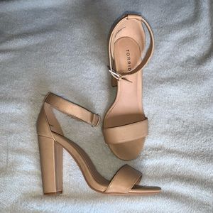 Nude chunky heel TORRID size 9W
